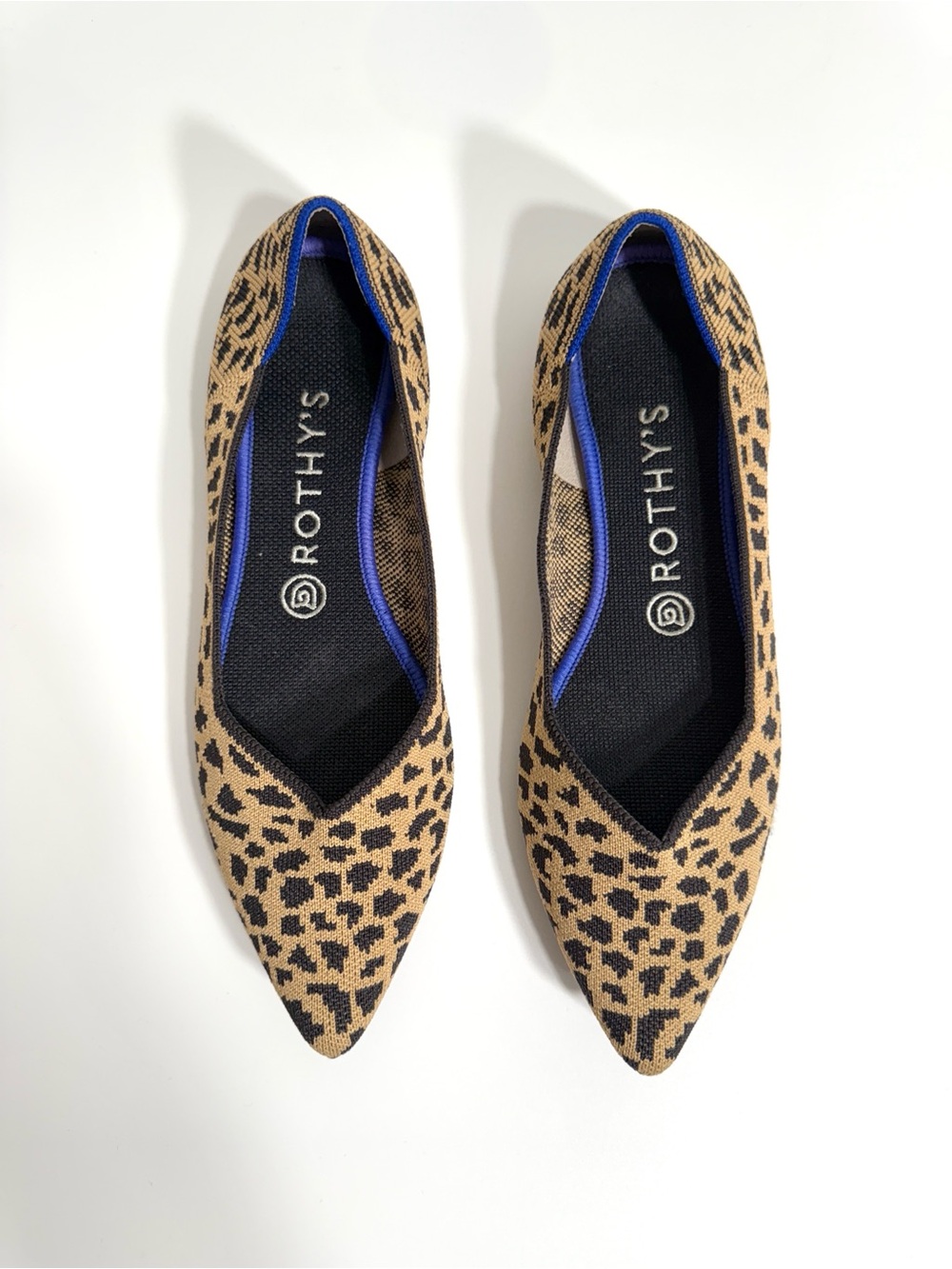Rothy’s The Point Leopard Print Flats - Picture 3 of 6